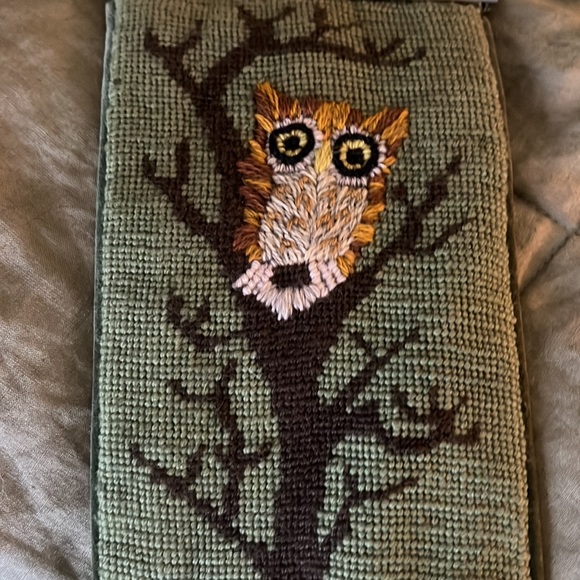 VTG Hand-knit Owl Wall Hanging - Picture 3 of 10